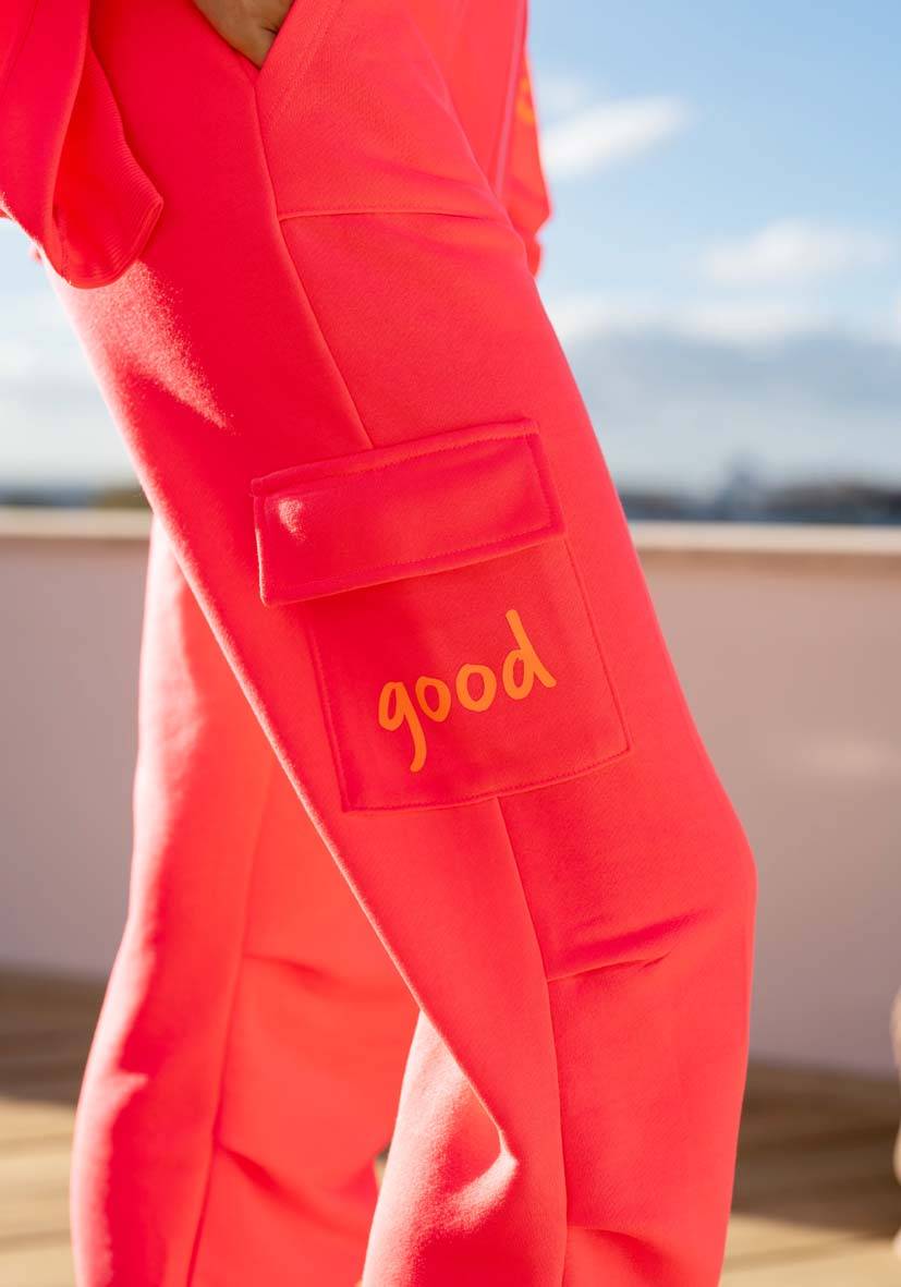 Miss Goodlife Pants Goodlife Heartface – neonpink/neonorange Riesige Ersparnisse