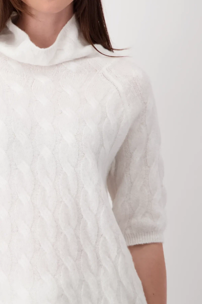 Monari Flauschiger Pullover mit Zopfmuster Flash Sale