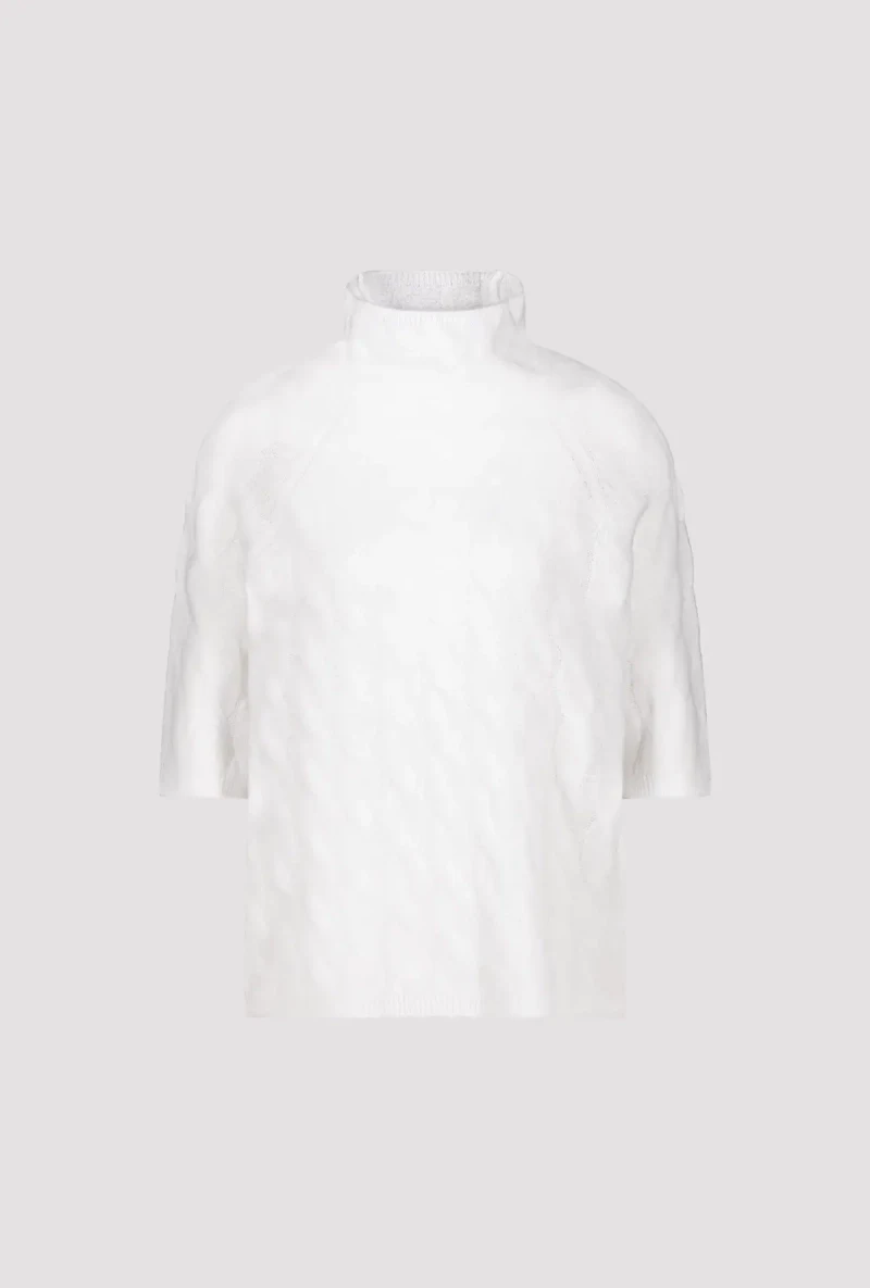 Monari Flauschiger Pullover mit Zopfmuster Flash Sale