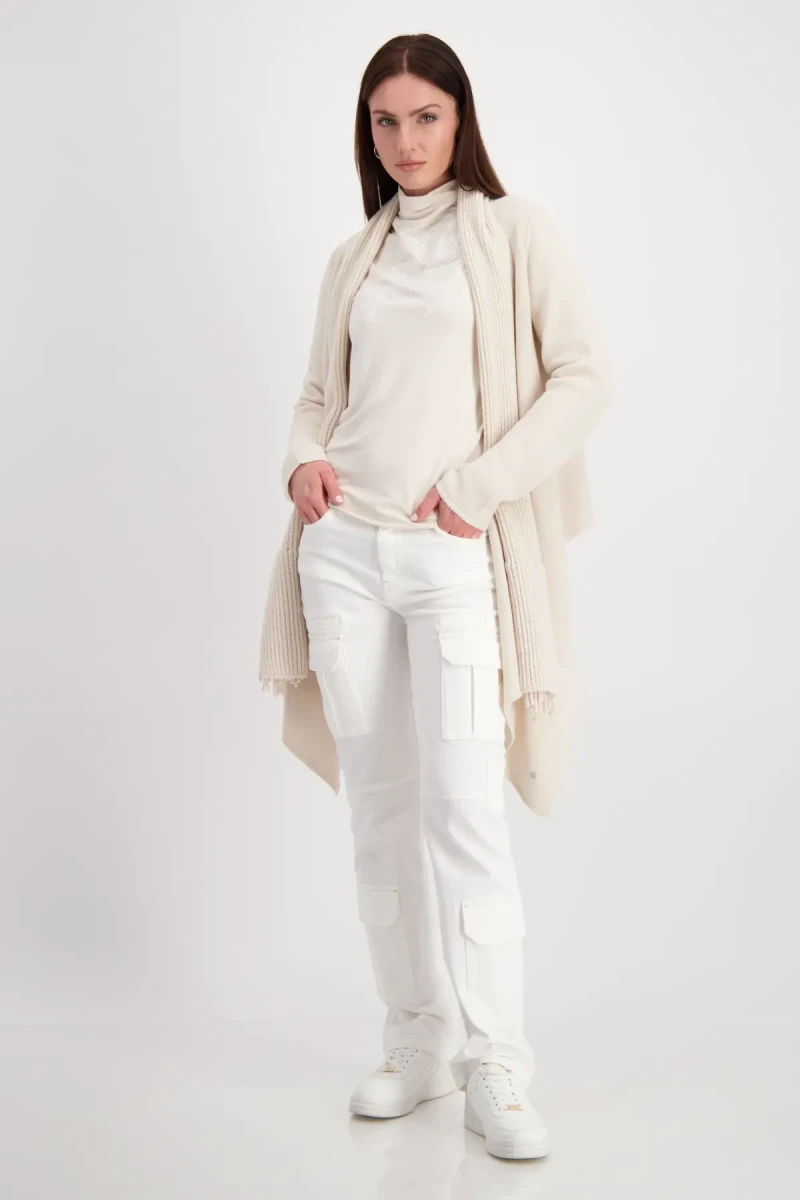 Monari Shirt mit toniger Pailletten-Blume Online Shopping