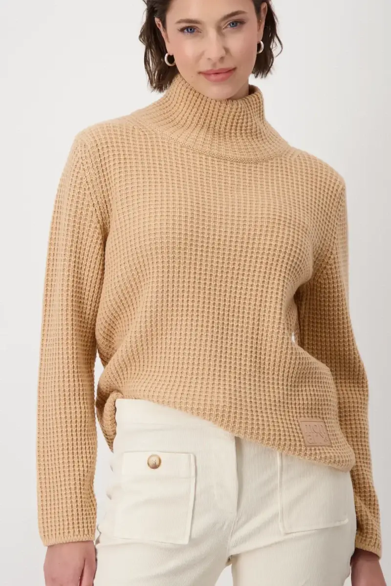 Monari Strickpullover mit Stehkragen Saisonschlussverkauf