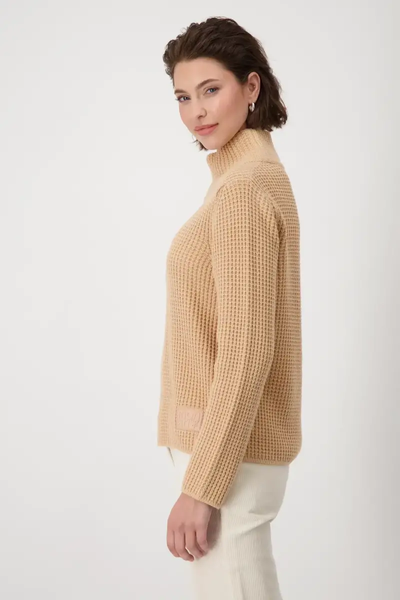 Monari Strickpullover mit Stehkragen Saisonschlussverkauf
