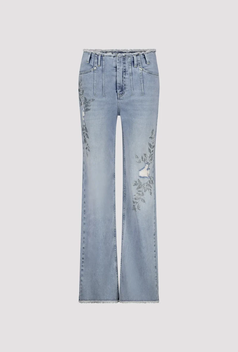 Monari Wide Leg Jeans mit Schmuck Muttertagsangebot