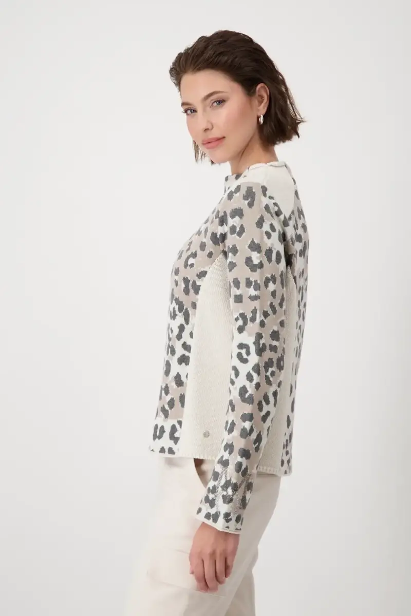Monari Pullover mit Leomuster Jubiläumsangebot