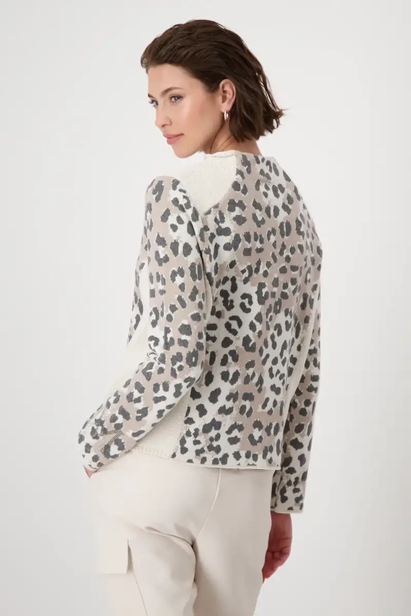 Monari Pullover mit Leomuster Jubiläumsangebot