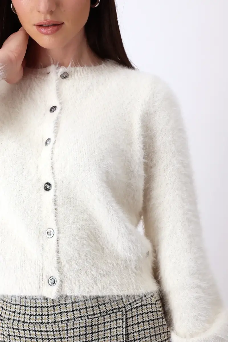 Monari Flauschige Strickjacke Neuheiten