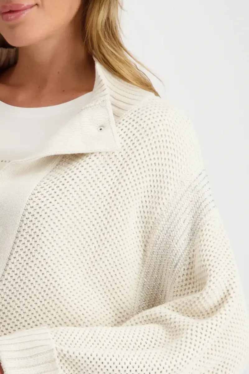 Monari Strickjacke mit Wabenmuster Kauf eins, bekomm eins gratis