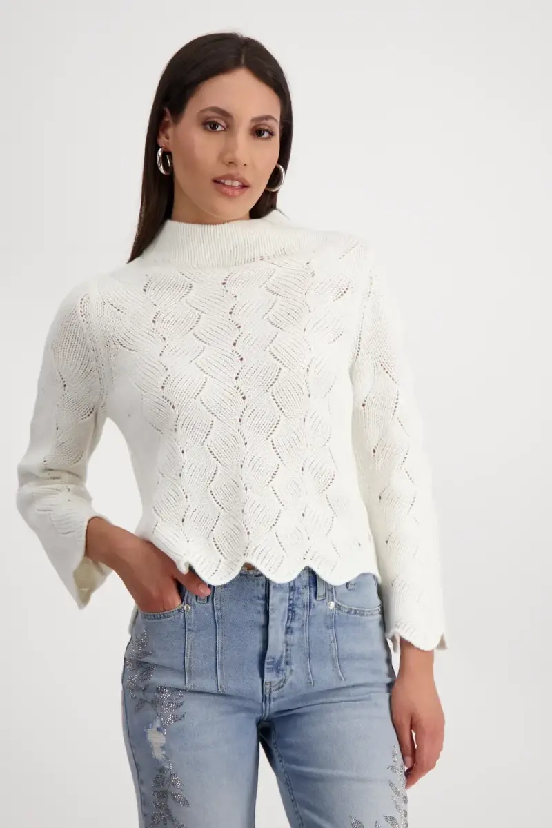 Monari Pullover mit Zopfmuster Riesige Ersparnisse