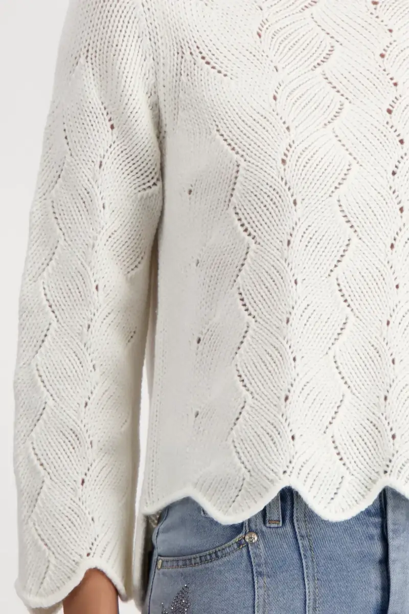 Monari Pullover mit Zopfmuster Riesige Ersparnisse
