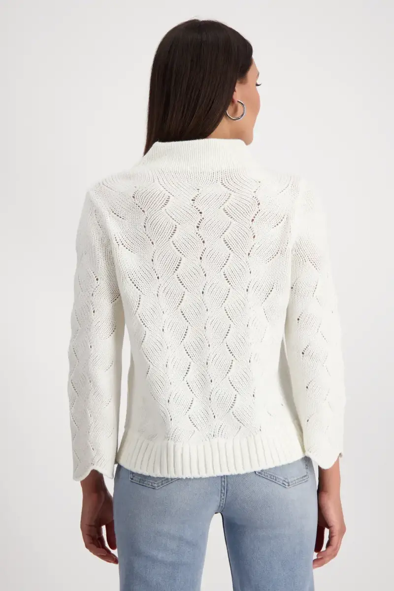 Monari Pullover mit Zopfmuster Riesige Ersparnisse
