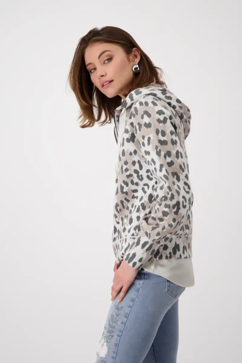 Monari Strickjacke mit Leomuster Super Sparpreis