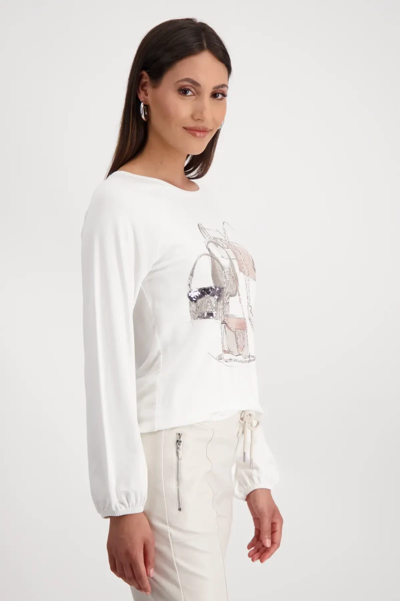 Monari Shirt mit Taschen Print Kostenlose Rückgabe