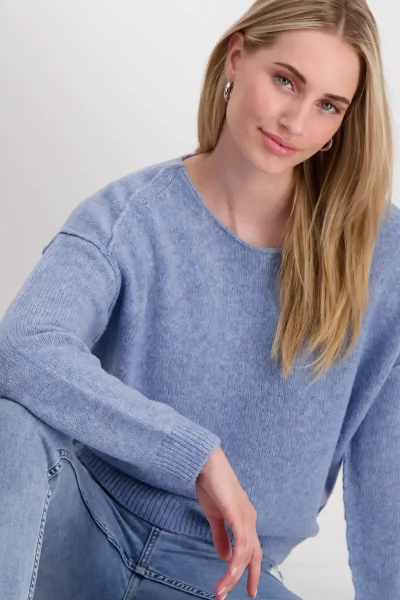 Monari Strickpullover mit Außennähten Zeitbegrenzte Promotion