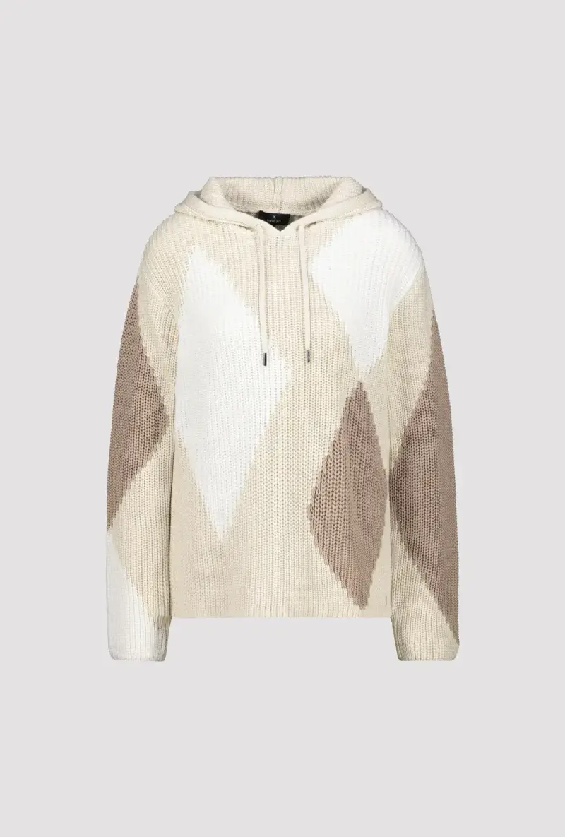Monari Kapuzenpullover mit Rauten Bis zu 50% Rabatt