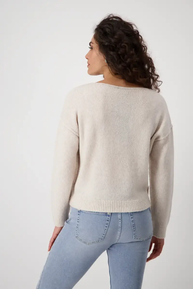Monari Strickpullover mit Außennähten Bis zu 65% Rabatt