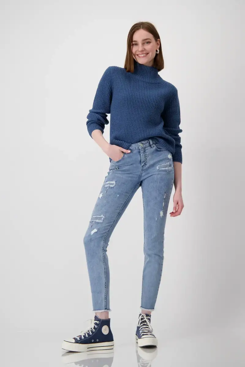 Monari Strickpullover mit Stehkragen Nur noch ein Tag übrig