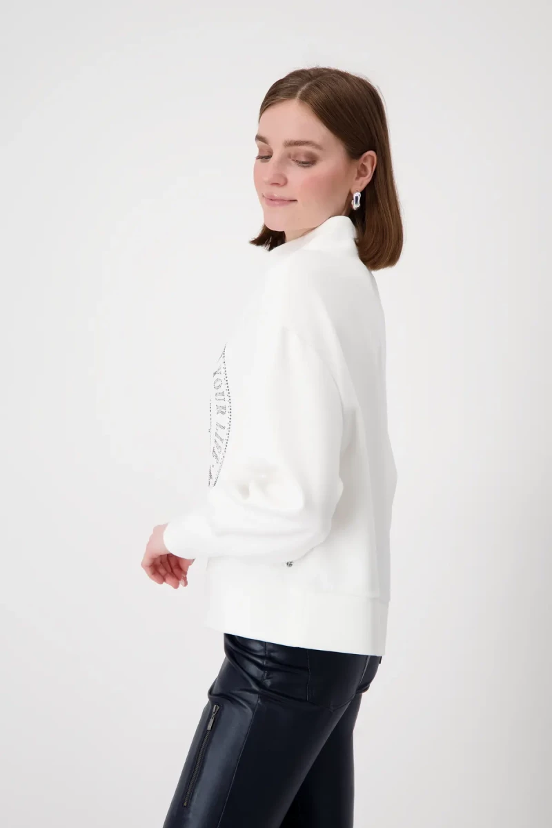Monari Sweatshirt mit Emblem Print Riesige Rabatte