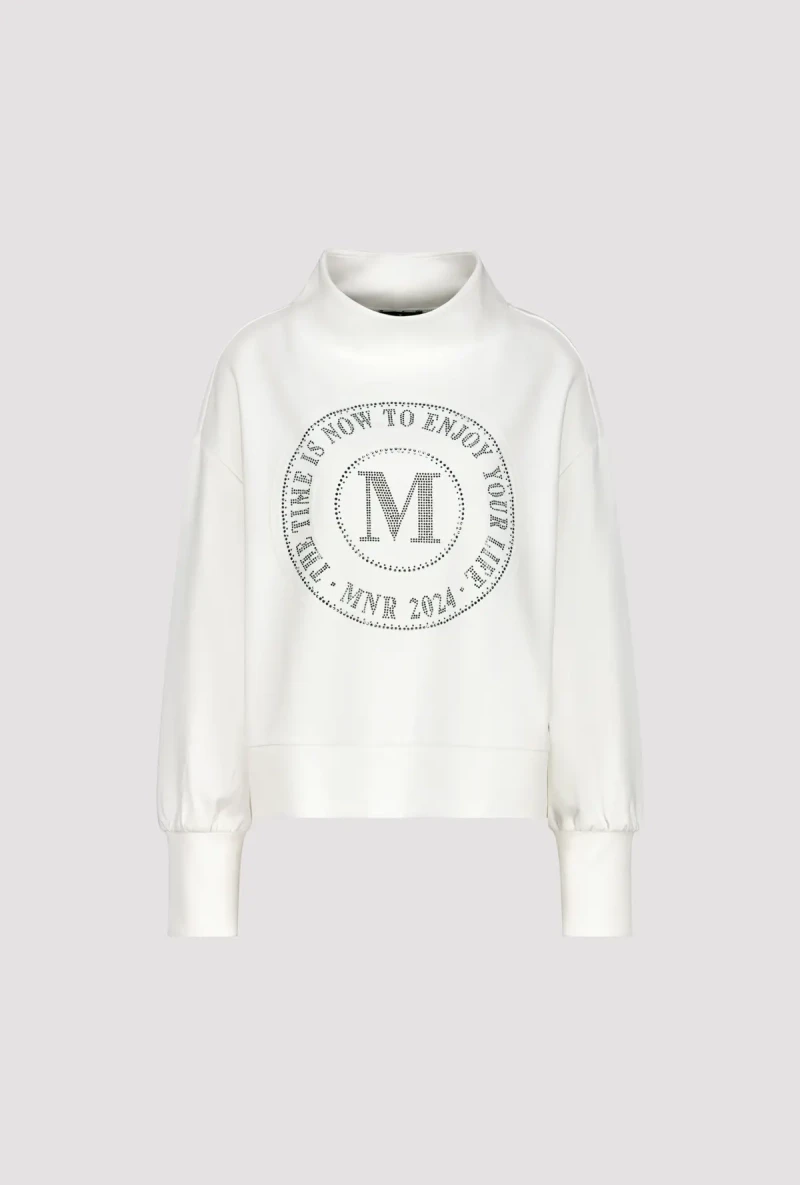 Monari Sweatshirt mit Emblem Print Riesige Rabatte