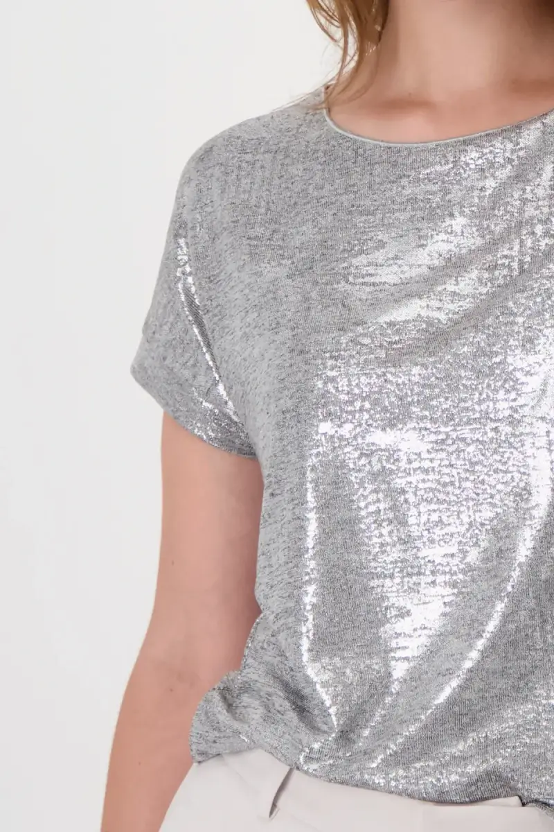 Monari Glänzendes T-Shirt 50% Rabatt mit kostenlosem Versand