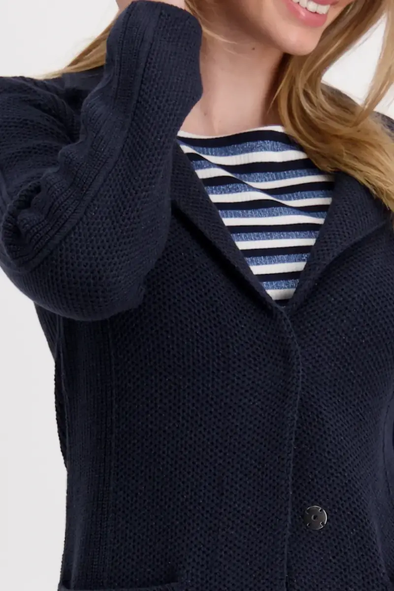 Monari Strickmantel mit Reverskragen Black Friday Preise