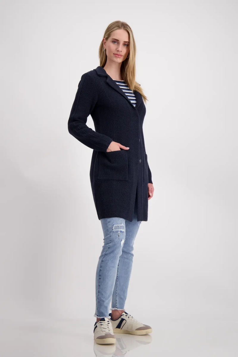 Monari Strickmantel mit Reverskragen Black Friday Preise