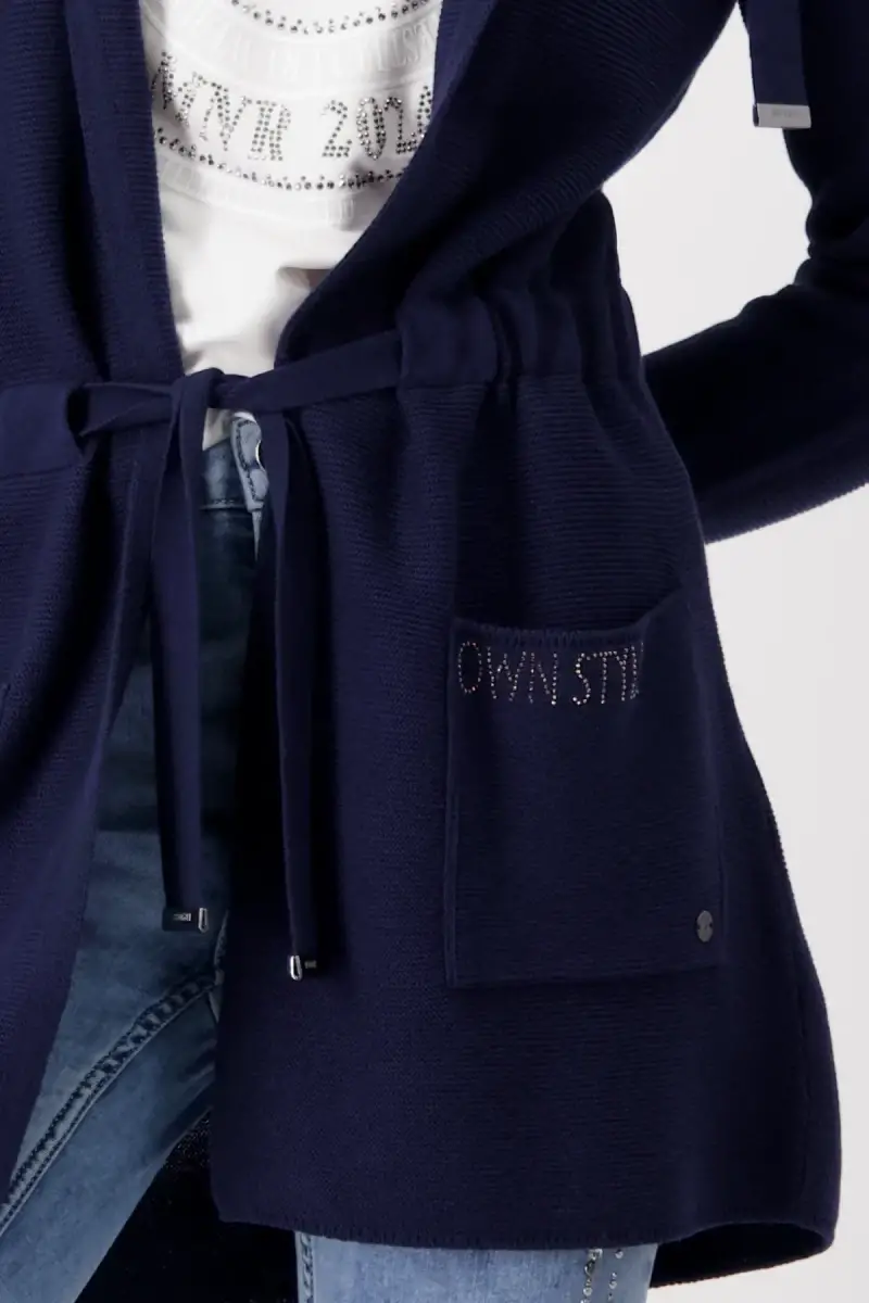 Monari Strickjacke mit Taillenband zollfrei
