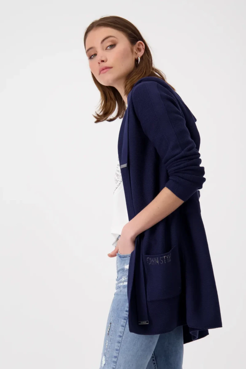 Monari Strickjacke mit Taillenband zollfrei