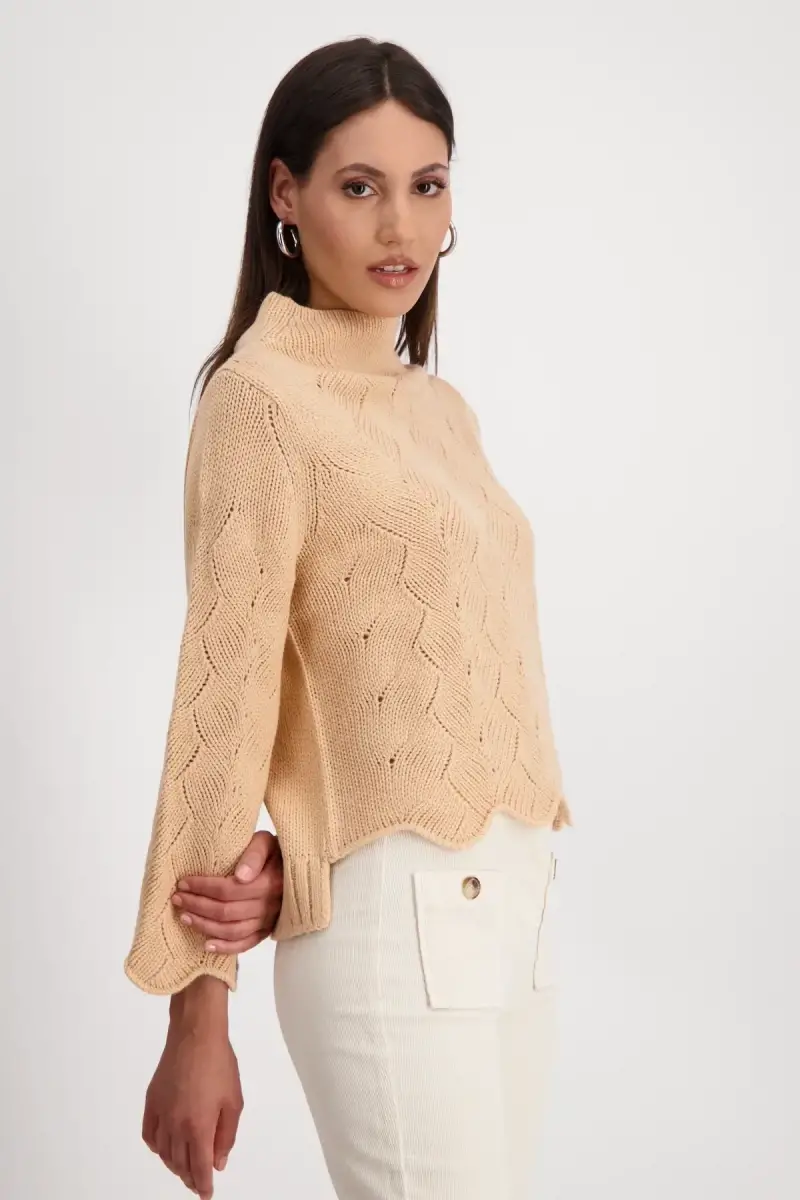 Monari Pullover mit Zopfmuster 50% Rabatt für begrenzte Zeit
