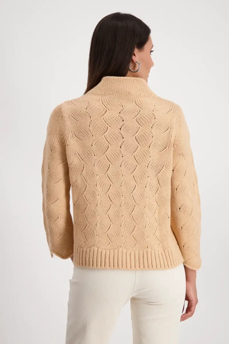 Monari Pullover mit Zopfmuster 50% Rabatt für begrenzte Zeit