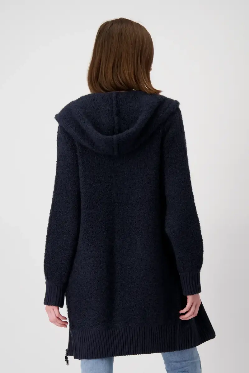Monari Boucle Jacke mit Kapuze Auslauf