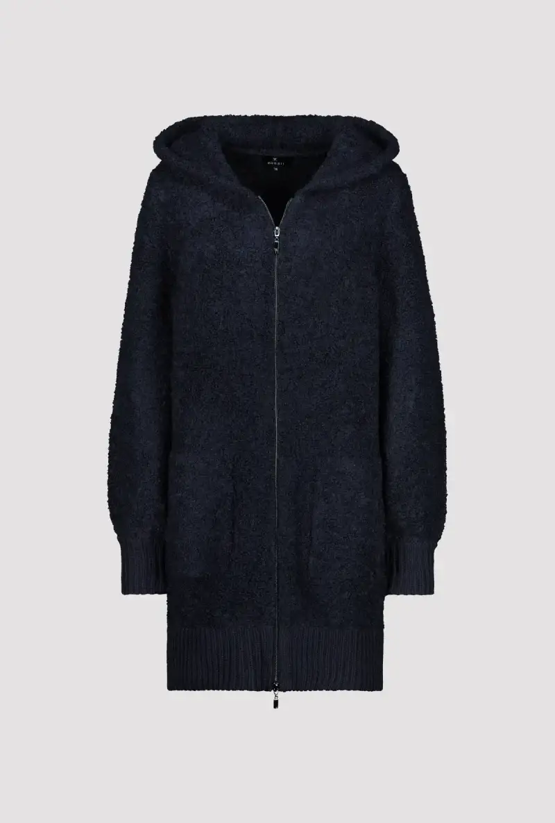 Monari Boucle Jacke mit Kapuze Auslauf