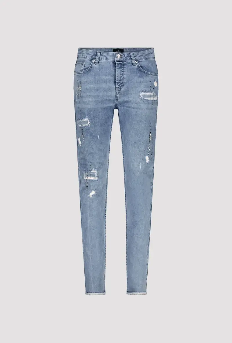 Monari Jeans mit Rissen und Schmuck Angebote