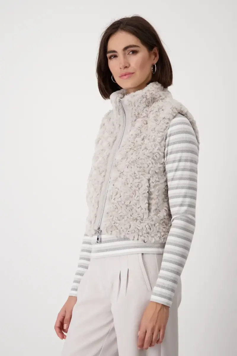 Monari Cropped-Weste mit Taschen Sonderangebot