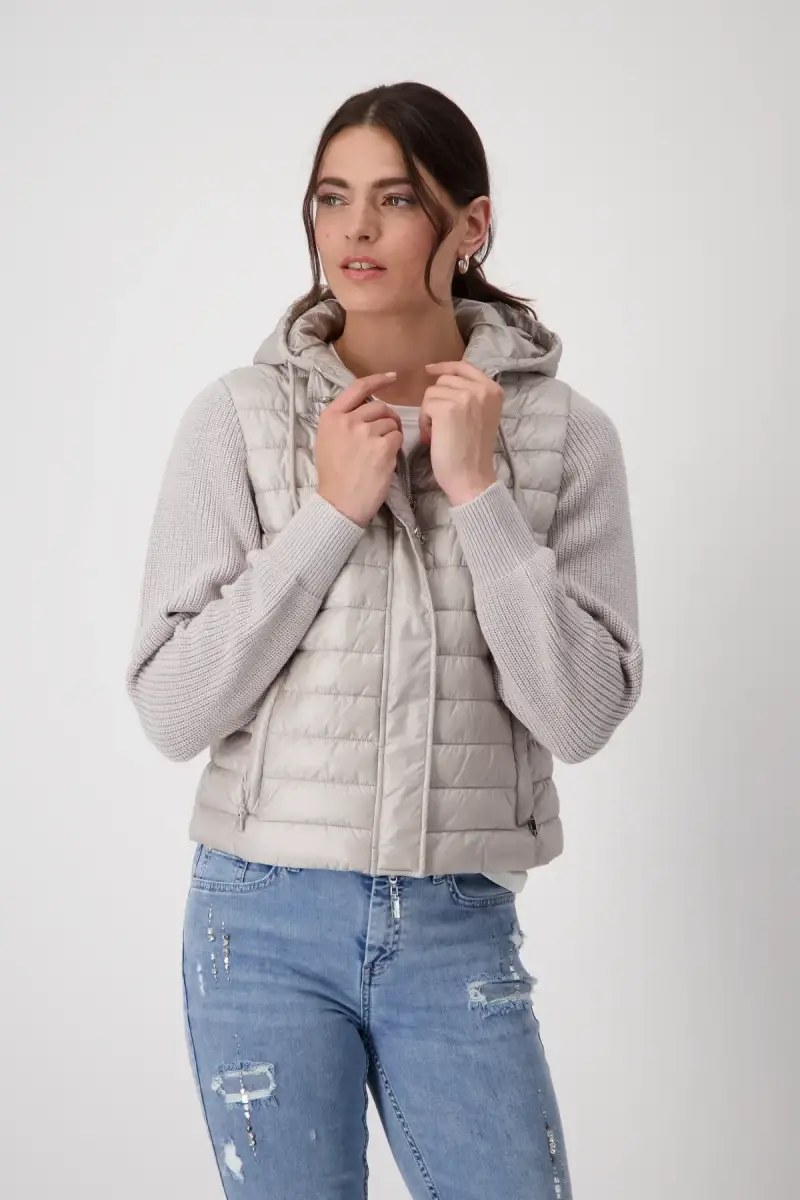 Monari Steppjacke mit Strickärmeln Günstig kaufen