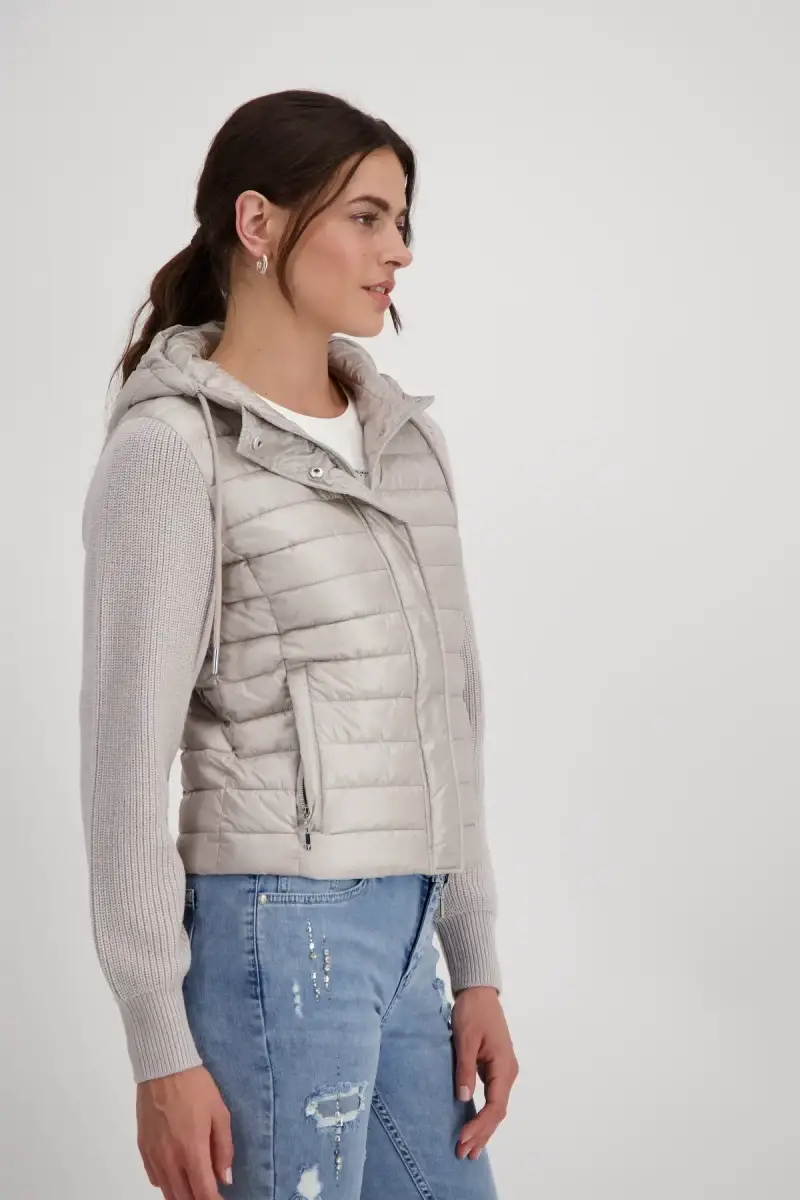 Monari Steppjacke mit Strickärmeln Günstig kaufen