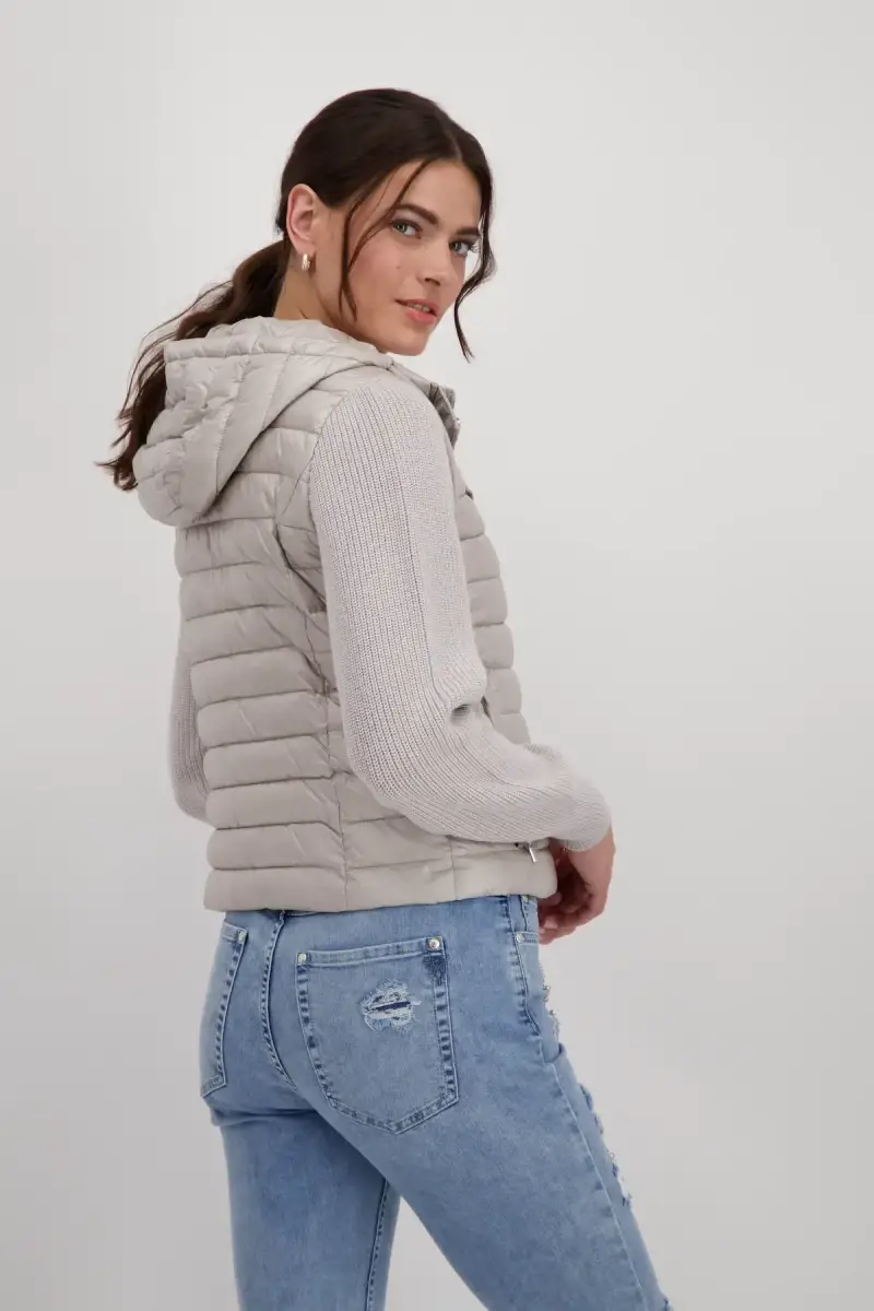 Monari Steppjacke mit Strickärmeln Günstig kaufen