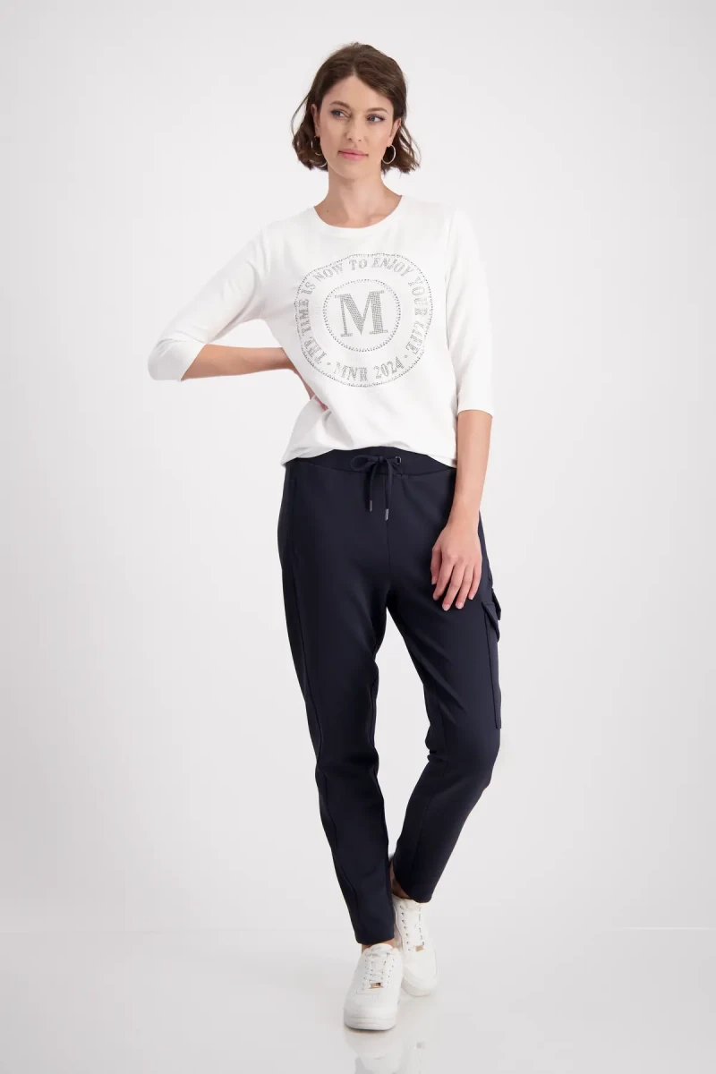 Monari Shirt mit Emblem Print Versandkostenfrei