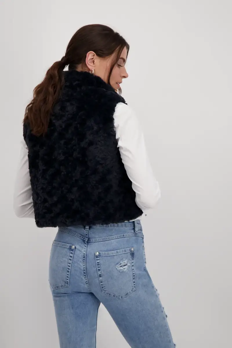Monari Cropped-Weste mit Taschen Großer Ausverkauf