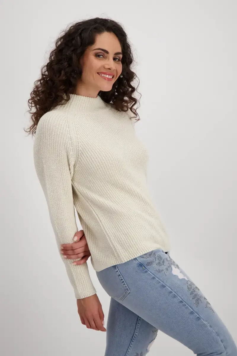 Monari Basic Stehkragen Pullover Online Shopping