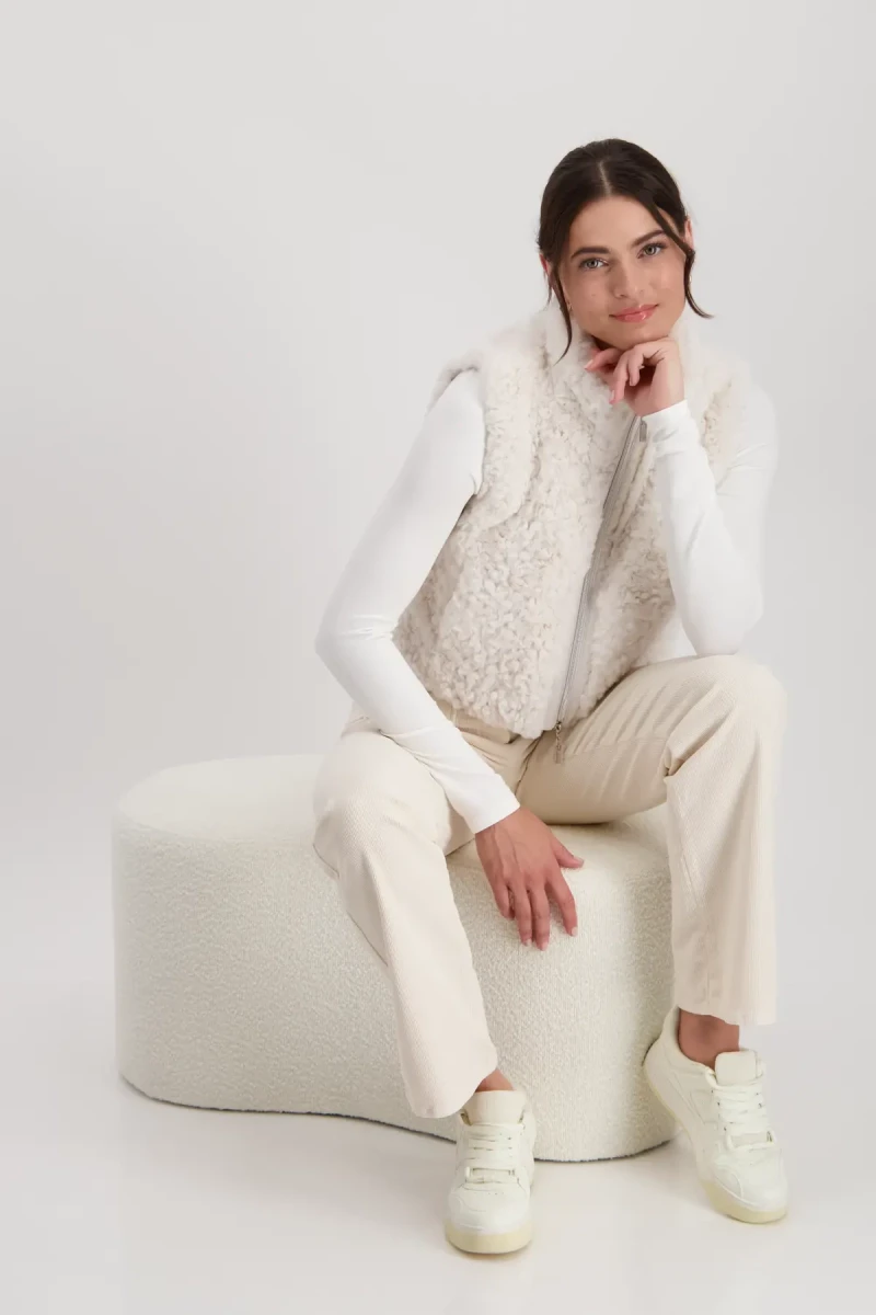 Monari Cropped-Weste mit Taschen Preisnachlass