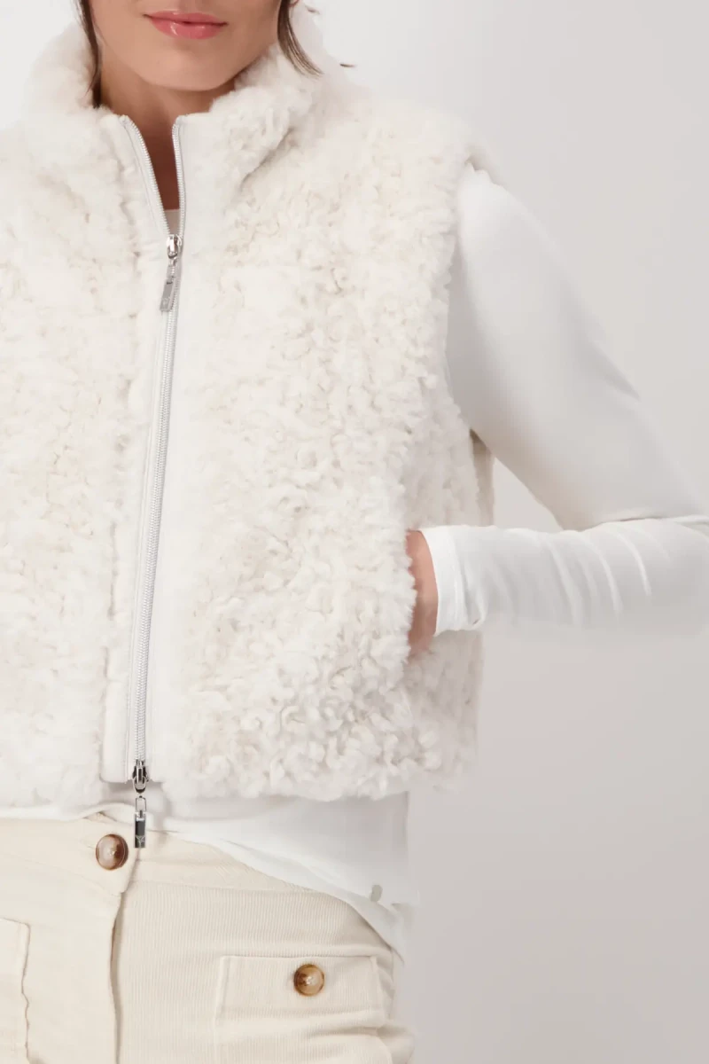 Monari Cropped-Weste mit Taschen Preisnachlass