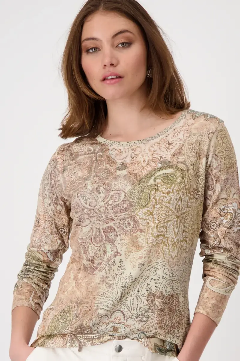 Monari Shirt mit Paisleymuster Saisonschlussverkauf