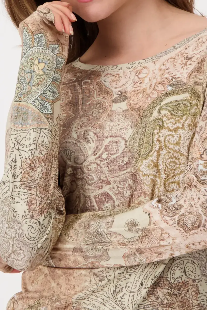 Monari Shirt mit Paisleymuster Saisonschlussverkauf