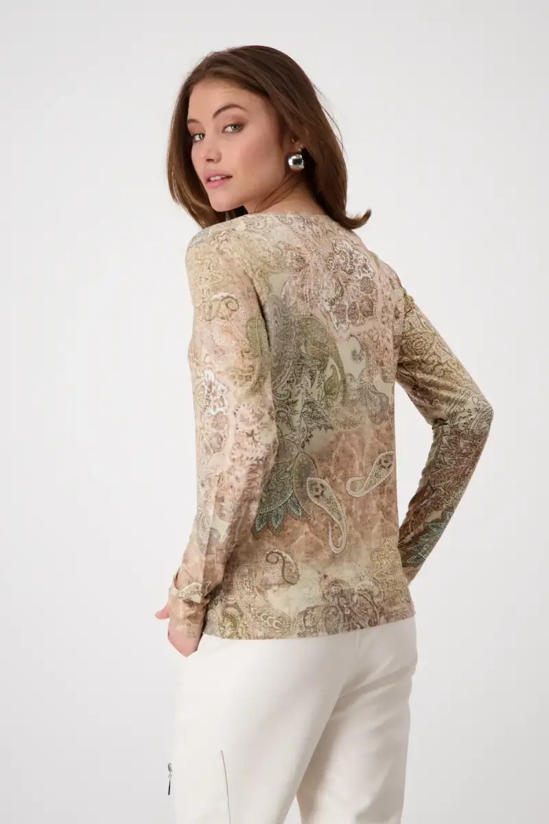 Monari Shirt mit Paisleymuster Saisonschlussverkauf