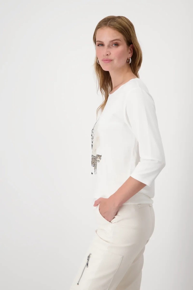 Monari Shirt mit Frauenprint und Strass Cyber Monday