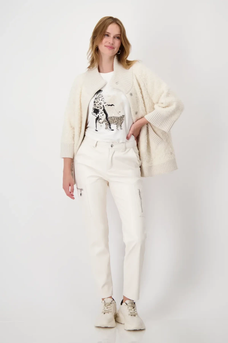 Monari Shirt mit Frauenprint und Strass Cyber Monday