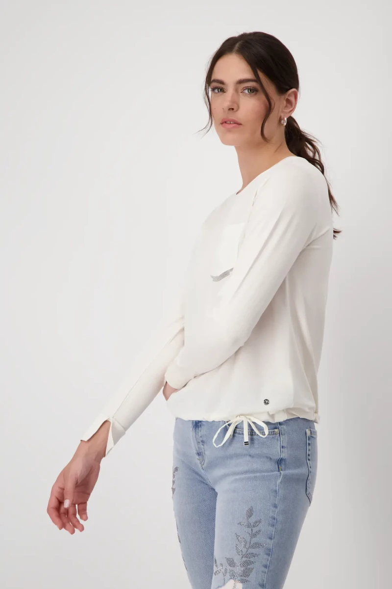 Monari Blusenshirt mit Schmucktasche Große Rabatte
