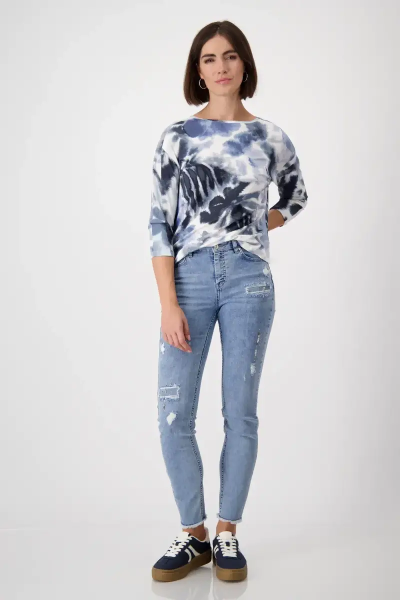 Monari Shirt mit Blumenmuster Tägliche Deals