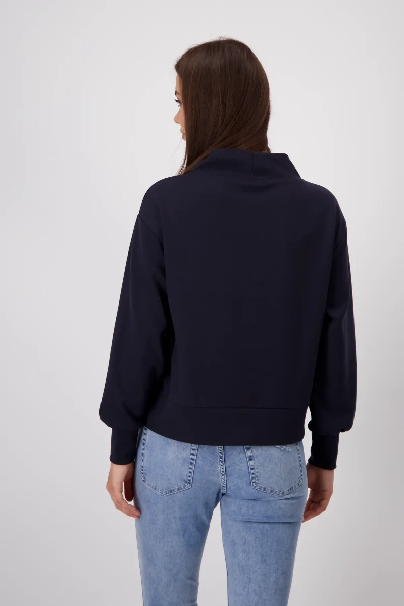 Monari Sweatshirt mit Emblem Print Riesige Ersparnisse
