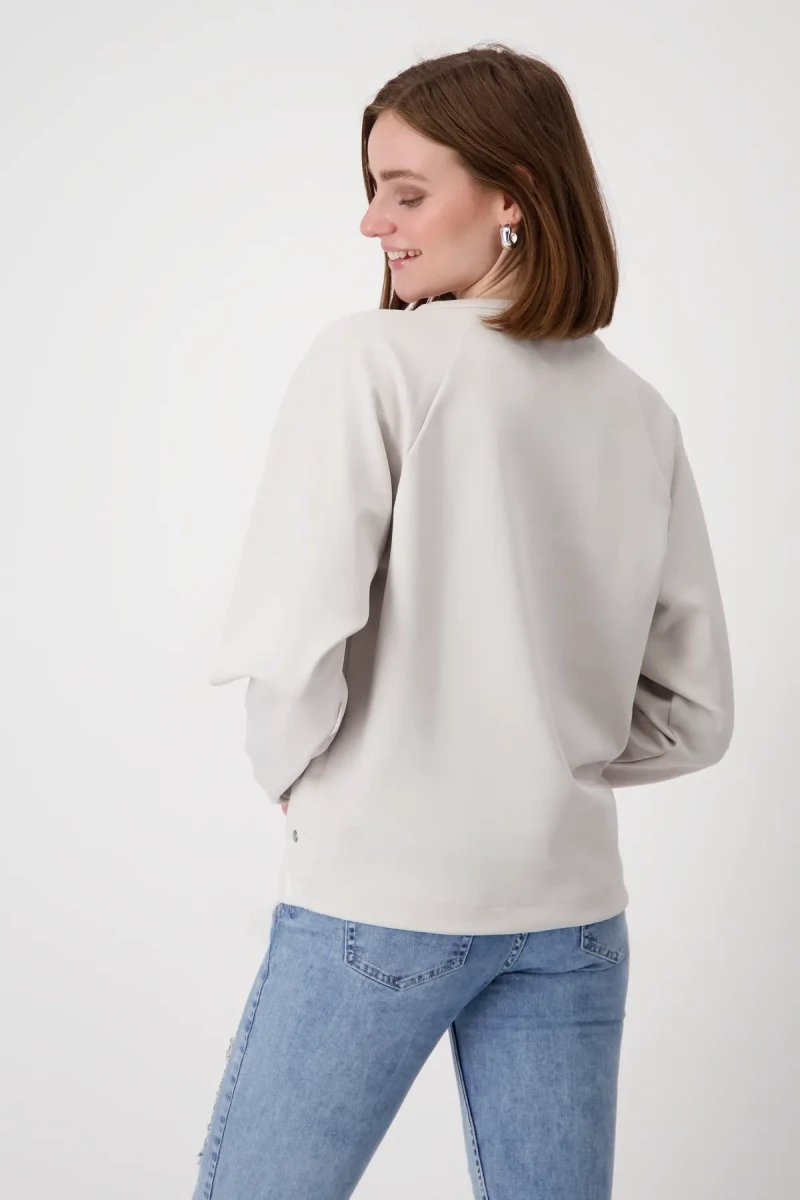 Monari Sweatshirt mit Schmuckschrift Super Sparpreis